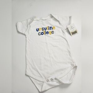 White Ursuline College Baby Onesie Size 24 Months NWT